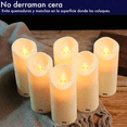 thumbnail image 5 of Pack 6 Velas Grandes Led Flama Realista Belug, Amarillo, 5 of 5