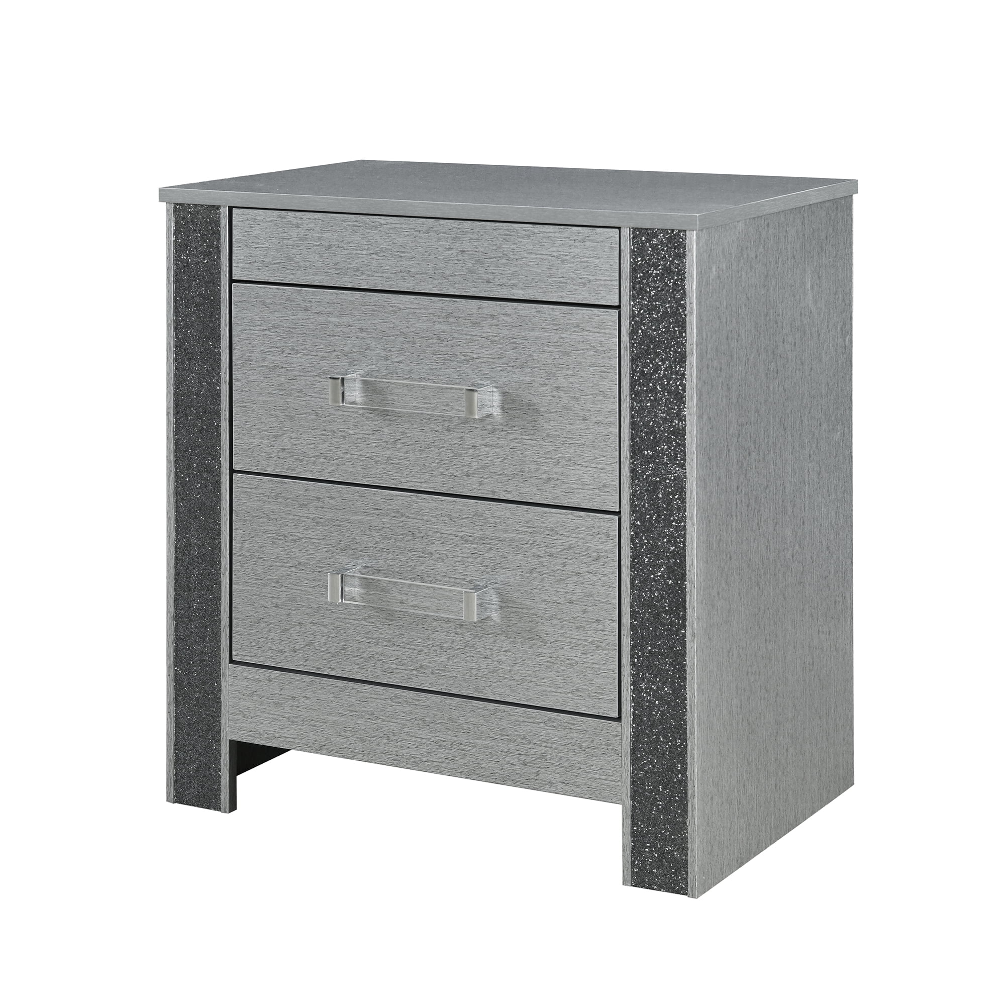 Global Furniture USA Logan Contemporary Silver Nightstand, 1 Count