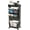 Black, variant on 6-Tier Mobile Bookshelf, Rolling Bookcase Book Storage Rack, Movable File Folder Organizer Cart with Wheels for Home Study Office Living Room Classroom, White