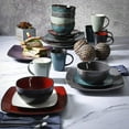 thumbnail image 6 of Gibson Elite Soho Lounge 16 Pc Plates, Bowls, & Mugs Dinnerware Set, Teal, 6 of 7