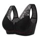 thumbnail image 3 of Mujeres Sexy Tallas grandes Color sólido Talla grande Sin cubierta de anillo de acero Copa de algodón suave Cremallera frontal Impreso Levantamiento de senos Recopilación Lado Belleza Espalda Ropa in Fridja nalpqowj37694, 3 of 3