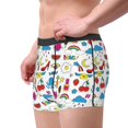 thumbnail image 2 of Yiaed Summer Print Men's Soft Cotton Boxer Shorts Breathable Boxers Underwear Moisture-Wicking Underwear Stretch Boxer Briefs for Man-Medium, 2 of 5
