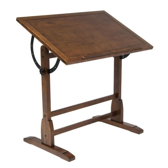 Homestock Baroque Bonanza Drafting Table, 30"D X 42"W X 34"H, Adjustable Feature, Classroom Type, Tabletop Mounting Type, Engineered Wood Finish - Length:144-Length:144