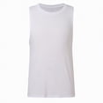 thumbnail image 4 of Ccpelsie Mens Breathable Tank Tops Summer Casual Sleeveless Lightweight Comfort Shirts Soft Outdoor Wear(White,3XL), 4 of 5