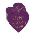 thumbnail image 1 of Inkdotpot Pack Of 50 Happy Birthday Favor Paper Tags Craft Real Gold Foil Hang Tags, 1 of 6