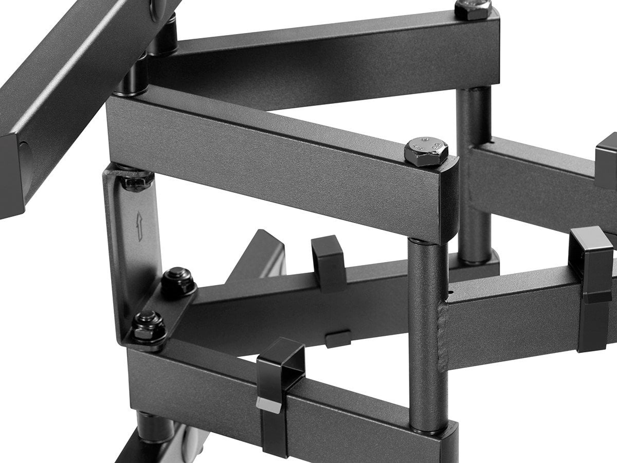 Monoprice Full-Motion Articulating TV Wall Mount Bracket For LED TVs 43in to 90in, Max Weight 132 lbs, Extension Range of 3in to 16.9in, VESA Up to 800x400, Fits Curved Screens - Commercial Series