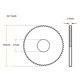 thumbnail image 2 of Hss Hoja de sierra 100mm 60t rueda de corte circular 0.8 1.0 1.2 1.5 2.0 2.5 3.0 3.5 4.0 5,0 mm de espesor 27mm cenador, 2 of 4