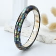 thumbnail image 3 of AeraVida Exquisite Abalone Shell Mosaic Bangle Bracelet for Female Adult, 3 of 6