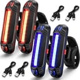 thumbnail image 4 of Wholesale Ultra-Bright USB Rechargeable Bike Tail Light with Warning Function - Durable Red LED Safety Accessory for Mountain, City & Electric Bikes, Easy Installation, Weatherproof Design (Black, 4 of 6