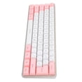 thumbnail image 2 of Gaming Keyboard, 61 Keys FN Shortcut Key Wired Mechanical Keyboard  For Office White Pink, 2 of 8