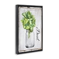 thumbnail image 3 of Stupell Industries Farmhouse Rustic Garden Basil Black Floating Frame Canvas Art, 17 x 25, by Creatif Belle, 3 of 8