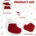 thumbnail image 4 of 12 Pcs Christmas Mini Stockings Xmas Classic Stocking Small Hanging Christmas Fireplace Decoration for Holiday Party, 4 of 7