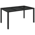 thumbnail image 5 of vidaXL 5 Piece Garden Dining Set with Cushions Black Poly Rattan, 5 of 5
