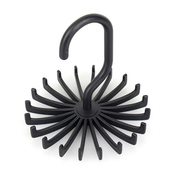 Percha para cinturo, organizador Giratorio para Cinturón para Armario, 20 Ganchos Giratorios de 360 Grados, Para Colgar Bufandas, Soporte Giratorio para Corbatas,