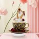 thumbnail image 4 of CaiYueKe Romantic Heart Teacup Acrylic Ornament Decorative Gift for Couples Valentine's Day Anniversary Wedding Home Decor Kitchen Desk Tabletop Decoration Love Present Souvenir Collectible, 4 of 9