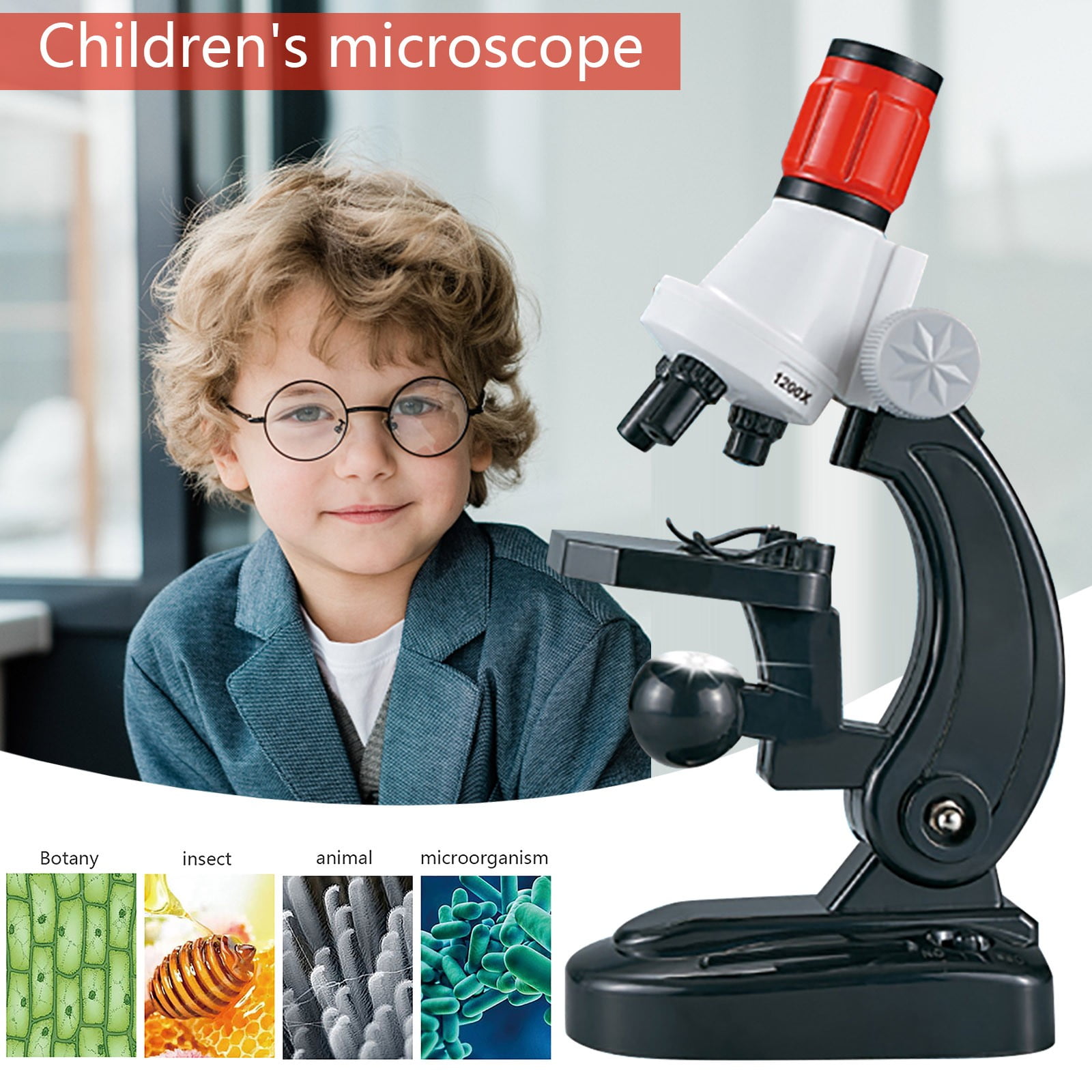 Jophufed toys Clearance Science Kits for Kids Microscope Plastic