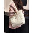 thumbnail image 4 of Women's Canvas Tote Bag with Multiple Pockets, Large Capacity Shoulder Handbag for Work, School, Travel and Everyday Use, 4 of 10