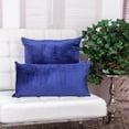 thumbnail image 6 of Parkland Collection Iphis 12x24" Quilted Fabric Throw Pillow in Blue, 6 of 7