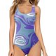 thumbnail image 1 of Gibobby Trajes de Baño Mujer Completo Mono sin mangas con tiras y control ajustado para mujer(Morado,XL), 1 of 4
