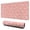 Pink Cow Heart, variant on Long Mouse Pads for Desk,Pink Cow Strawberry Hat Pattern Desk Mats on Top Of Desks, Desk Mouse Pad Extra Large with 3mm Non-Slip Base and Stitched Edge for Gaming,Office,Work,Home 31.5"x11.8"