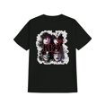 thumbnail image 1 of Men'S Y2K Vintage Band Graphic T-Shirt, Casual Crew Neck, Cotton Knit Fabric, Slight Stretch, Regular Fit, Summer Season, 100% Cotton, Portrait Pattern, Dark Humor Anime-Inspired Design, Summer Gifts, 1 of 5