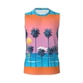 thumbnail image 6 of Picia Beach with Palm Trees mens Cotton Tank Undershirts , Moisture-wicking Ribbed Tanks, Lightweight Cotton Tank Undershirts-XX-Large, 6 of 8