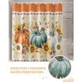 thumbnail image 6 of Pumpkin Fall Thanksgiving Fall Leaves Sunflower Shower Curtain Set ，Waterproof Fabric Shower Curtains Shower Curtains for Bathroom,Bathroom Decor 48"x72", 6 of 7