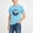 Light Blue, variant on ITSAME T-Shirts for Boys, Round Neck Short Sleeve Football Print Kids Fashion Casual Tops Army Green Size 3-4