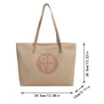 thumbnail image 2 of Bolso de hombro para mujer, nuevo diseño, minimalista, con estampado de letras, gran capacidad, práctico, con cremallera, para el tiempo libre, 2024, 2 of 8