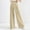 Khaki, variant on ZZwxWA Women's Summer Wide Leg Palazzo Pants Pleated High Waisted Work Pants Casual Business Loose Trousers with Pockets