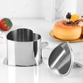 thumbnail image 4 of DEBGFS 2Pcs Baking Mold Creative Stainless Steel, Birthday Cake Pressing Mold，Stainless Steel Round Cake Ring Mold, 4 of 7