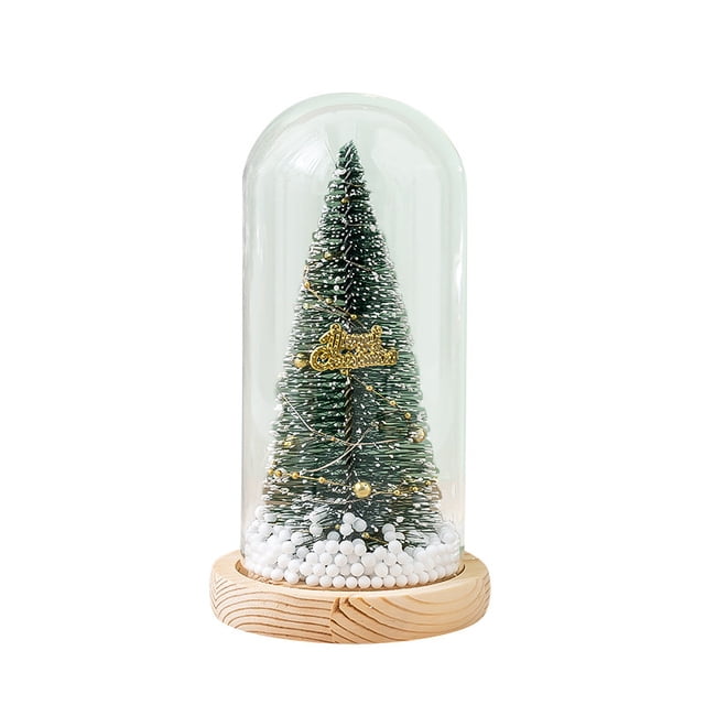 Decoración de regalo de Navidad Cubierta de vidrio Accesorios de regalo de cumpleaños Adornos de árbol de Navidad creativos luminosos Wmkox8yii gf7320