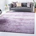 thumbnail image 1 of Unique Loom Tapis de Collection Del Mar - Design Tonal Moderne Inspiré de la Transition (8 0 x 8 0 Carré, Violet / Violet Aubergine), 1 of 5