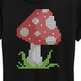thumbnail image 3 of Instant Message - Cross Stitch Mushroom - Women's Short Sleeve Graphic T-Shirt, 3 of 6