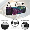 thumbnail image 5 of KUIFORTI Car Trunk Organizer, Universal Car Organizers and Storage Backseat Car Organizer for SUV/Truck/MPV, Reusable Space-Saving Hanging Car Organization with 4 Pocekts, Colorful Leopard Print, 5 of 6