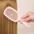 thumbnail image 2 of 5pcs Light Pink Hair Brush Set Anti Static Hairdressing Comb Rat Tail Comb Detangling Hair Brush Hairdressing Comb Kit For All Hair Types, 2 of 4