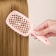 thumbnail image 2 of 5pcs Light Pink Hair Brush Set Anti Static Hairdressing Comb Rat Tail Comb Detangling Hair Brush Hairdressing Comb Kit For All Hair Types, 2 of 4