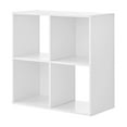 thumbnail image 7 of Mainstays 4 Cube Storage Organizer Bookcase, White, 7 of 7