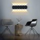 thumbnail image 3 of Lámpara LED de pared para interiores de 12 W, lámpara moderna negra, lámpara de pared de aluminio con punto hacia arriba y abajo, luz blanca cálida de 3000 K, iluminación de pared de 31 cm JAMW Sencillez, 3 of 5