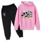 thumbnail image 4 of Conjunto de dos piezas con sudadera y pantalones para niñas de 3 a 14 años con estampado creativo de Mickey y Minnie de Disney clásico de Harajuku, 4 of 5
