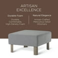 thumbnail image 4 of Maven Lane Lena Contemporary Upholstered Ottoman with Refined Grey Wood Finish, 4 of 7