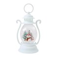 thumbnail image 4 of Mini Christmas Lantern LED Night Light Ornament for Fireplace Desktop Decor White Snowman, 4 of 8