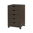 thumbnail image 3 of Accent Chest 5-Drawer Office Storage Cabinet by Naomi Home - Color: Espresso, Size: 5 Drawer, 3 of 8