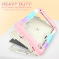 thumbnail image 5 of Decase Heavy Duty Tablet Case for Samsung Galaxy Tab A7 Lite 8.7 inch 2021 Model (SM-T220/T225/T227),Hybrid Shockproof Drop Proof Cover With Shoulder Strap &  Kickstand,Colorful Pink, 5 of 7