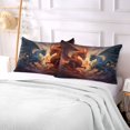 thumbnail image 5 of Fantasy Dragons Battle Plush Pillow Cases King Size Ultra Soft Warm Pillowcases with Zipper 20"x40", 5 of 9
