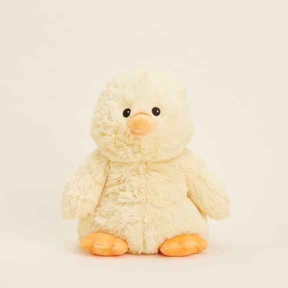 Warmies Microwavable & Weighted Stuffed Animals, Chick - Heated Stuffed Animal Plushie for Warmth & Comfort - Cute Soft Plush Toys for Adults & Children (Boys, Girls, Babies & Toddlers)