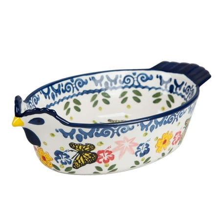 

Qeeadeea Ceramic Baking Dish With Handle Oval Lasagna Pan Casserole Dish Microwave And Oven Safe.-Chick-800ml 28oz