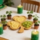 thumbnail image 1 of Wooden Serving Tray with Handle, Clover Shaped Appetizer Dessert Platter, Rustic Party Food Display Board, Natural Wood Snack Tray for Charcuterie Cheese Fruit, Home Kitchen Restaurant Servingware, 1 of 7