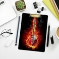 thumbnail image 7 of FMSHPON Guitar in Flames Clipboard Hardboard Wood Nursing Clip Board and Pull for Standard A4 Letter 13x9 inches, 7 of 7
