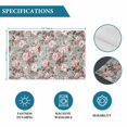 thumbnail image 6 of Pink Green Spring Floral Placemats Set of 4, Vintage Botanical Summer Placemats for Dining Table, Place Mats for Kitchen Tabletop, Waterproof Wipeable Dining Table Mats Set, 6 of 9